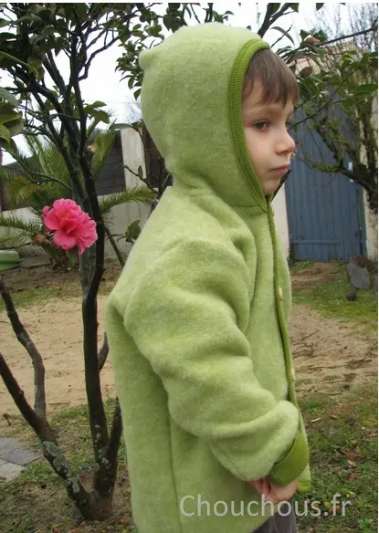 Cosilana gilet avec capuche Vert