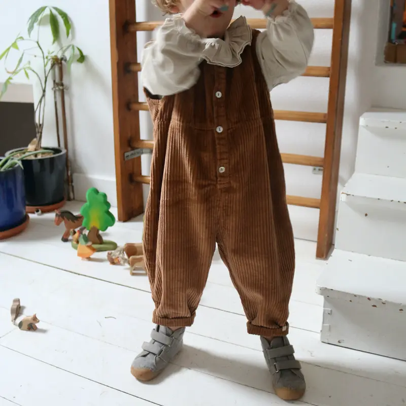 Cotton Corduroy Sanoch Jumpsuit - Brown Sugar - 3m-4y