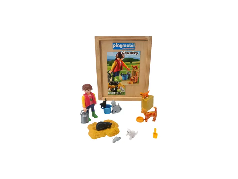 County - Soigneur avec chats - Set 6139