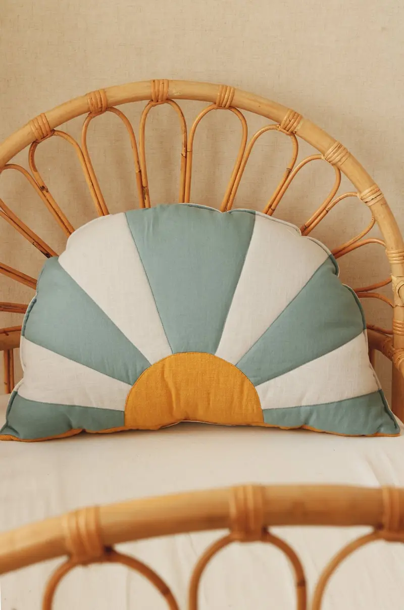 Coussin, Bleu • Soleil