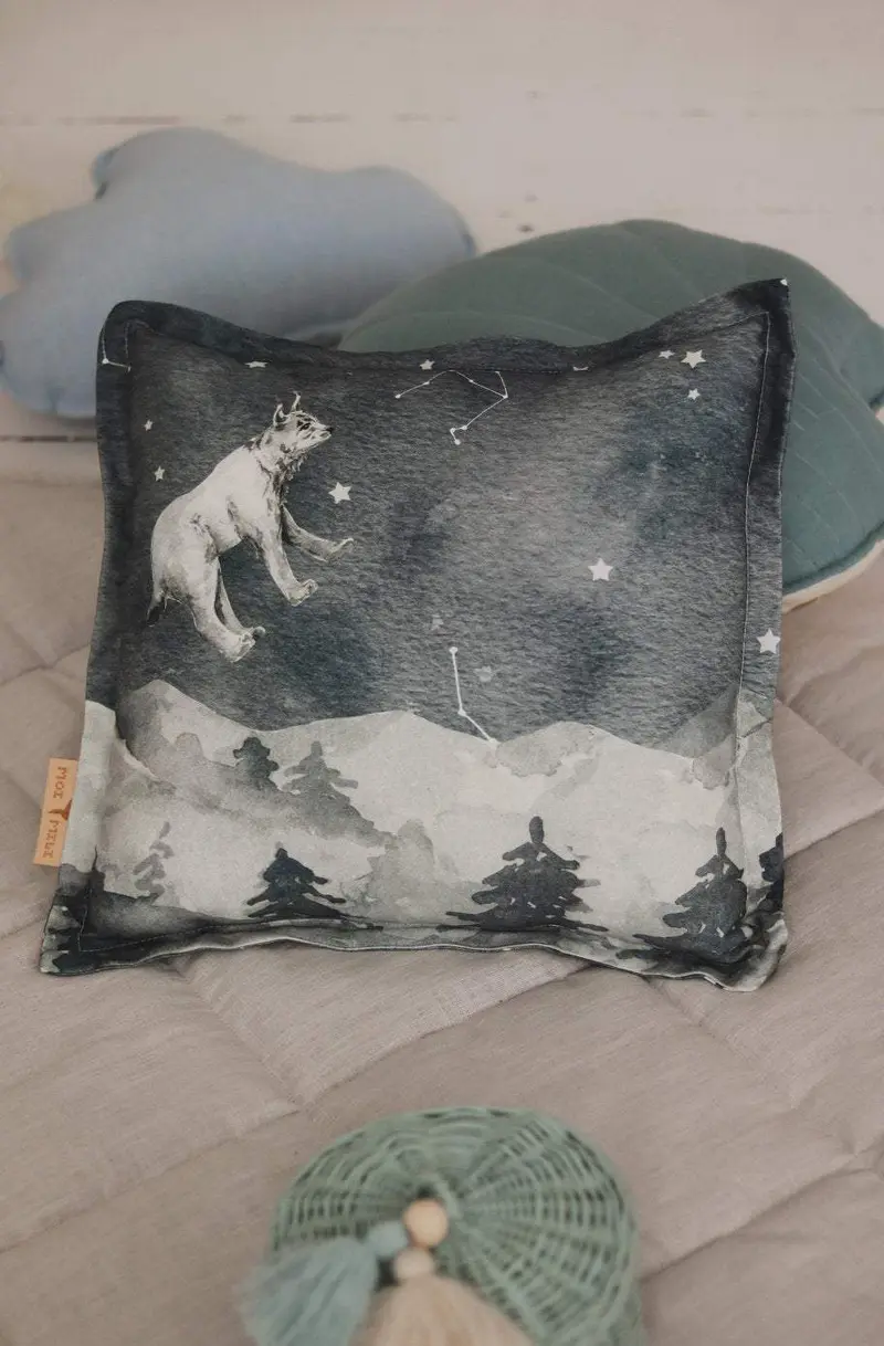 Coussin carré en coton • Night Sky
