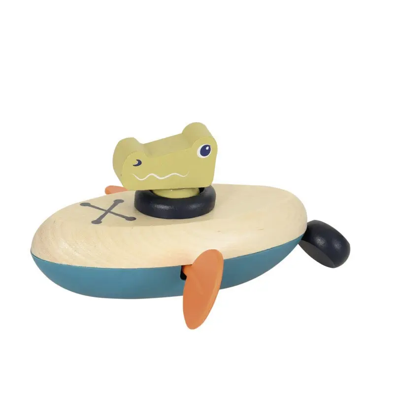 Crocodile en Bois pour le Bain