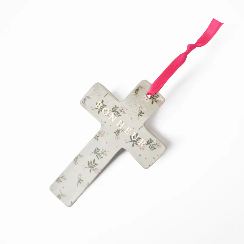 Croix Murale Pink Berry "Bonheur" - Baubels