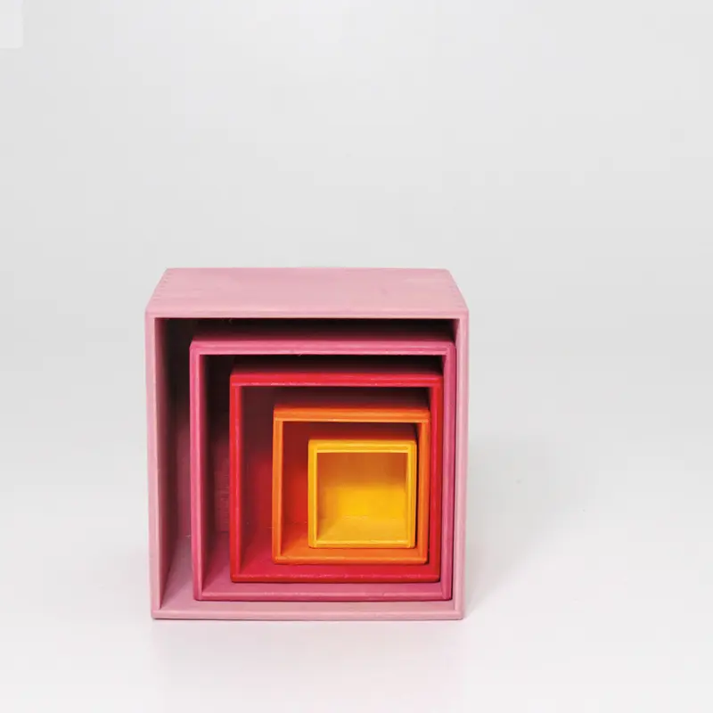 Cubes à empiler Rose Lollipop Grimm's