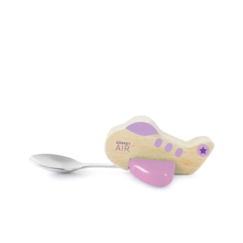 Cuillère Enfant Avion Violet