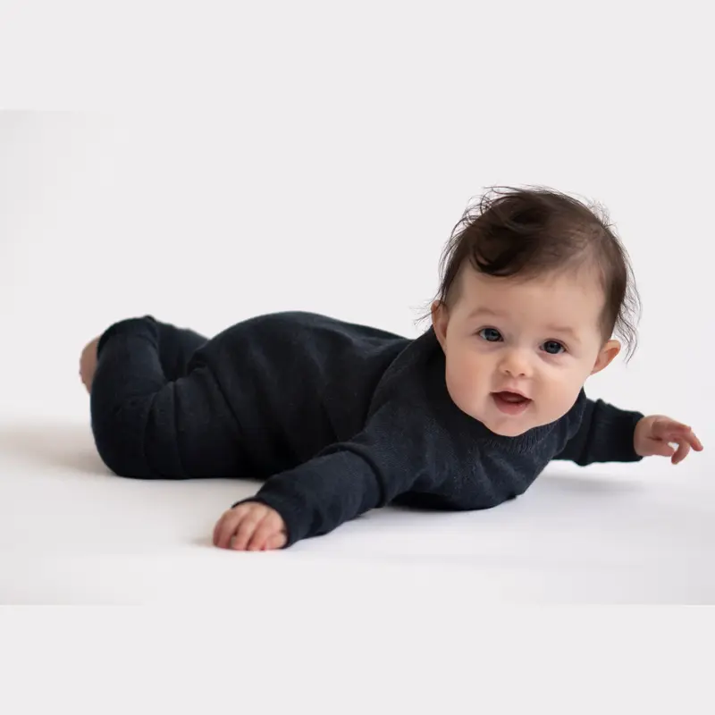 Daydream Merino Wool Jumpsuit - Midnight Blue - 6-18m