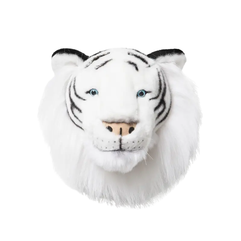 Décoration murale peluche Albert le tigre blanc
