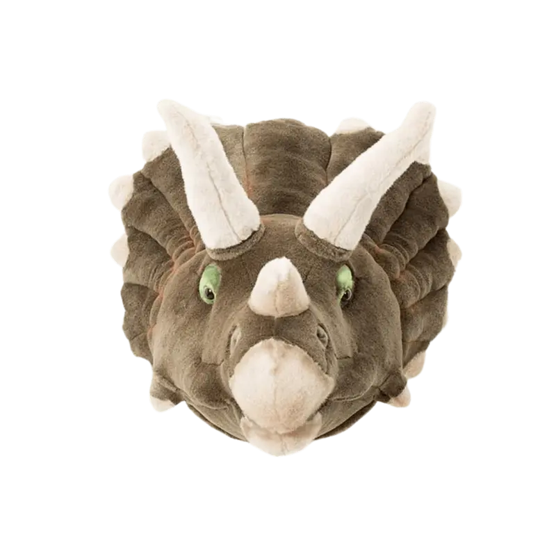 Décoration murale peluche Head - Adam le tricératops