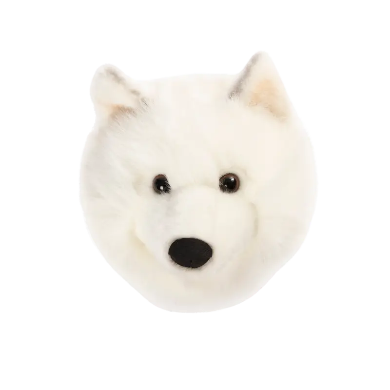 Décoration murale peluche Lucy le White wolf