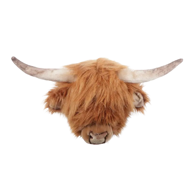 Décoration murale peluche Nicolas la vache Highland