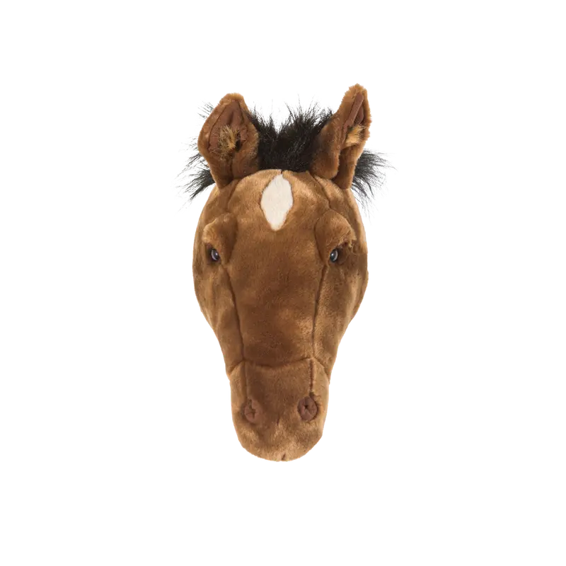 Décoration murale peluche Scarlett le cheval brun