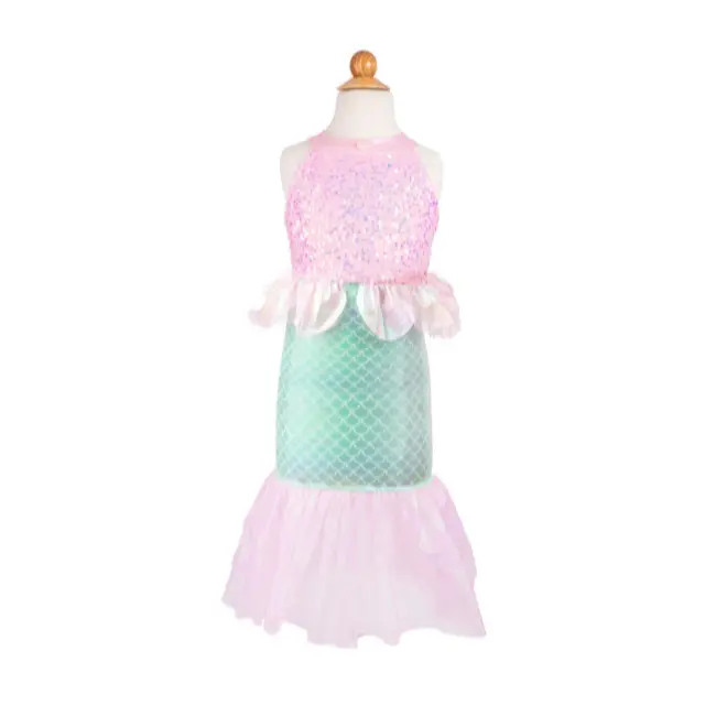 Déguisement de sirène rose à paillettes