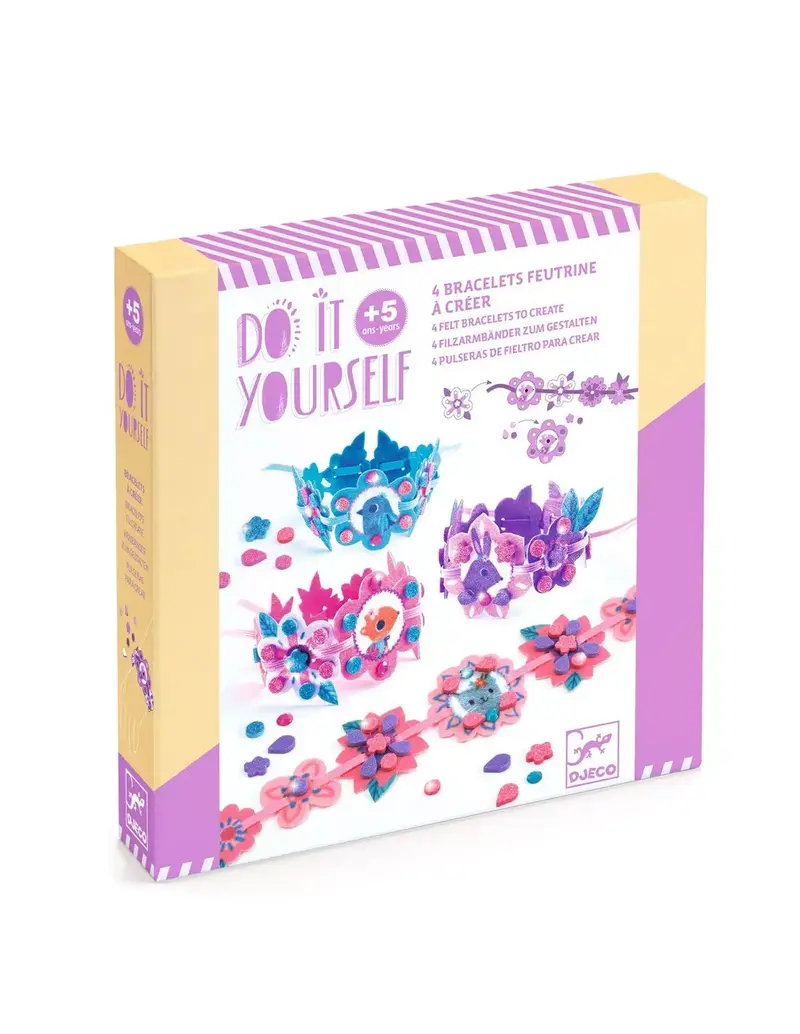 Do it yourself - Coffret 4 bracelets feutrine à créer Meilleures copines