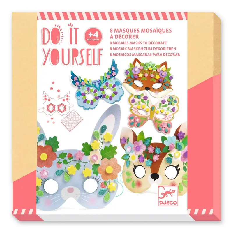 Do it yourself - Masques mosaïques Animaux de la forêt