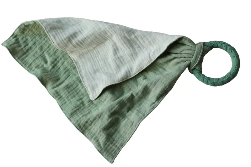 Doudou avec anneau de dentition Vert