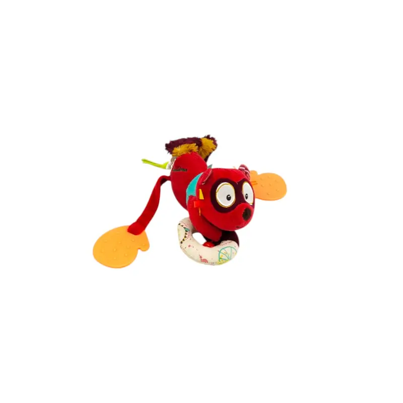 Doudou hochet - Clochette Georges le raton laveur