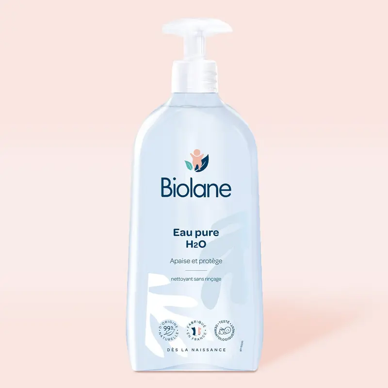 Eau pure nettoyante bébé sans rinçage