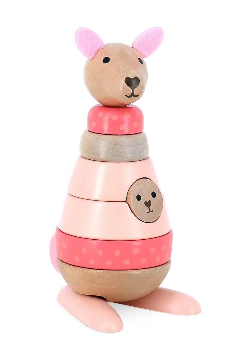 Empilable surprise Kangourou en bois