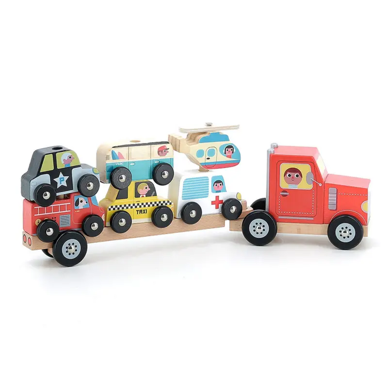 Empil'auto - Jouet en bois