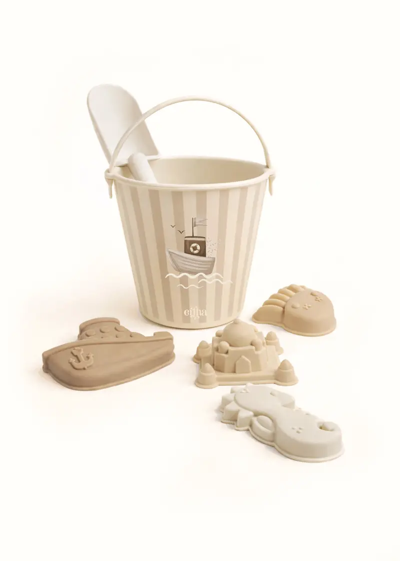 Ensemble de jouets de plage - Bateau rayé