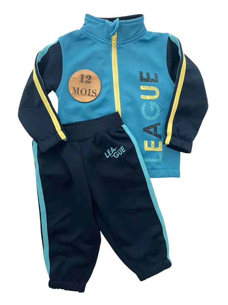 Ensemble jogging, bleu, Energetics