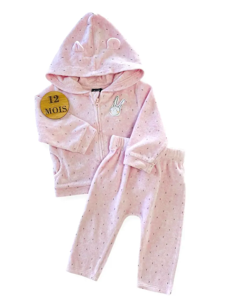 Ensemble jogging rose, Kiabi