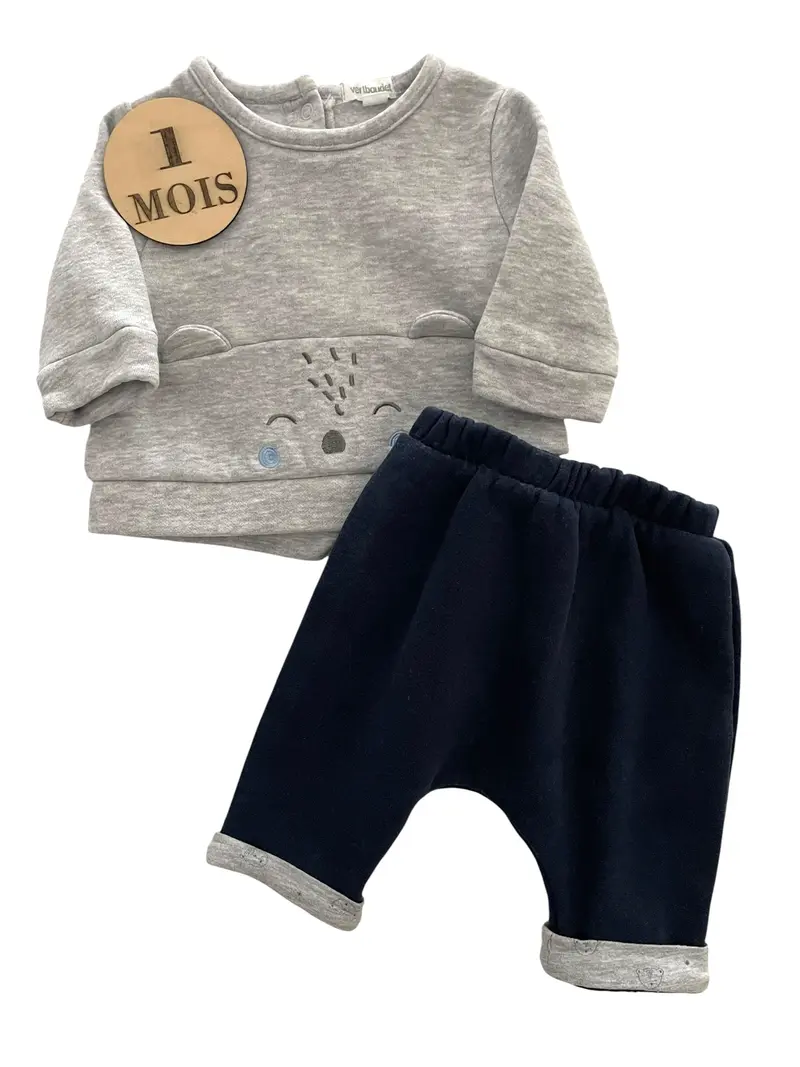 Ensemble molleton, sweat et pantalon, Vertbaudet