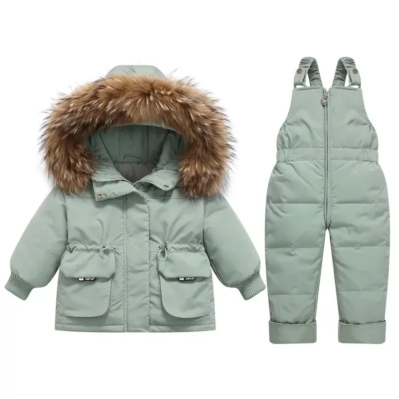 Ensemble Ski Bébé Doudoune et Pantalon Flocon – 12 mois à 4 ans