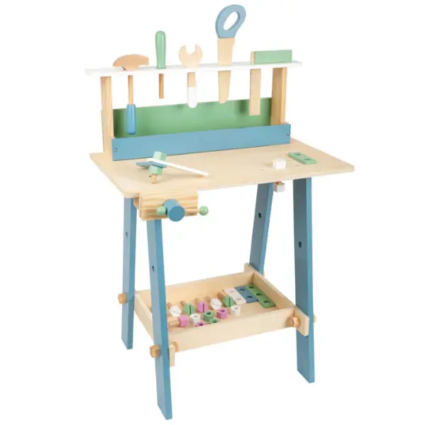 Établi en bois enfant avec outils