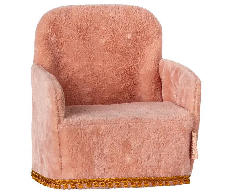 Fauteuil Maileg pour maison de souris - Rose