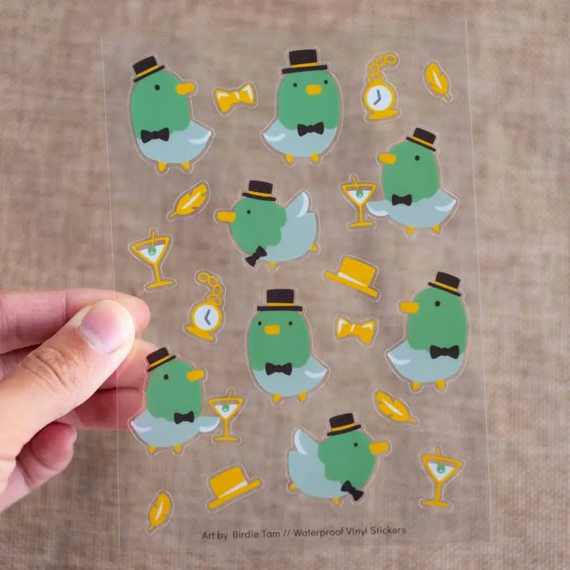 Feuille d'autocollants - Mr Canard Colvert