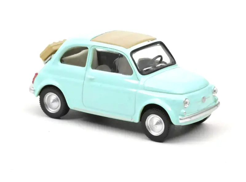 Fiat 500F 1965 Bleu Pastel Jet-Car 1/43