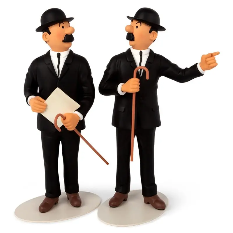 Figurine Dupont et Dupond résine - Collection Tintin Musée Imaginaire