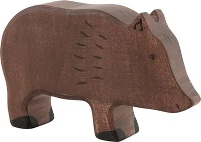 Figurine en Bois Sanglier