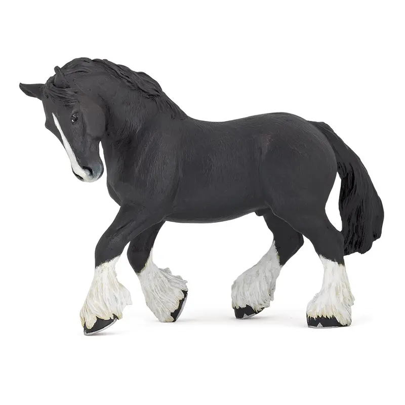Figurine Etalon shire noir