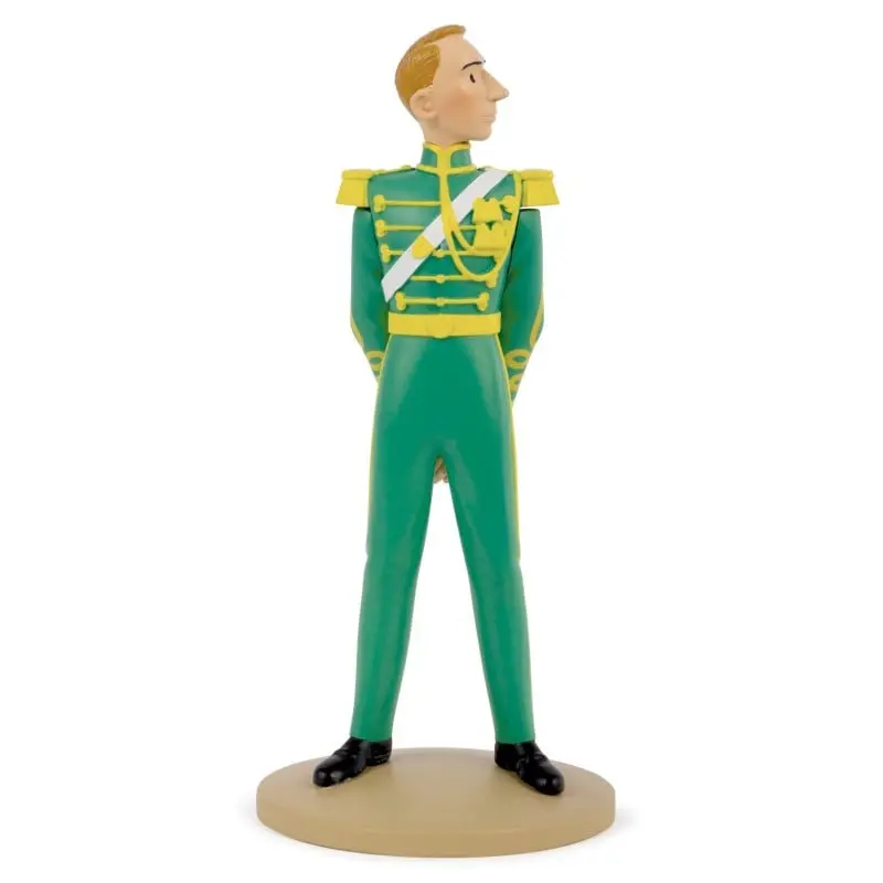 Figurine Hergé uniforme vert - Résine Tintin 12 cm
