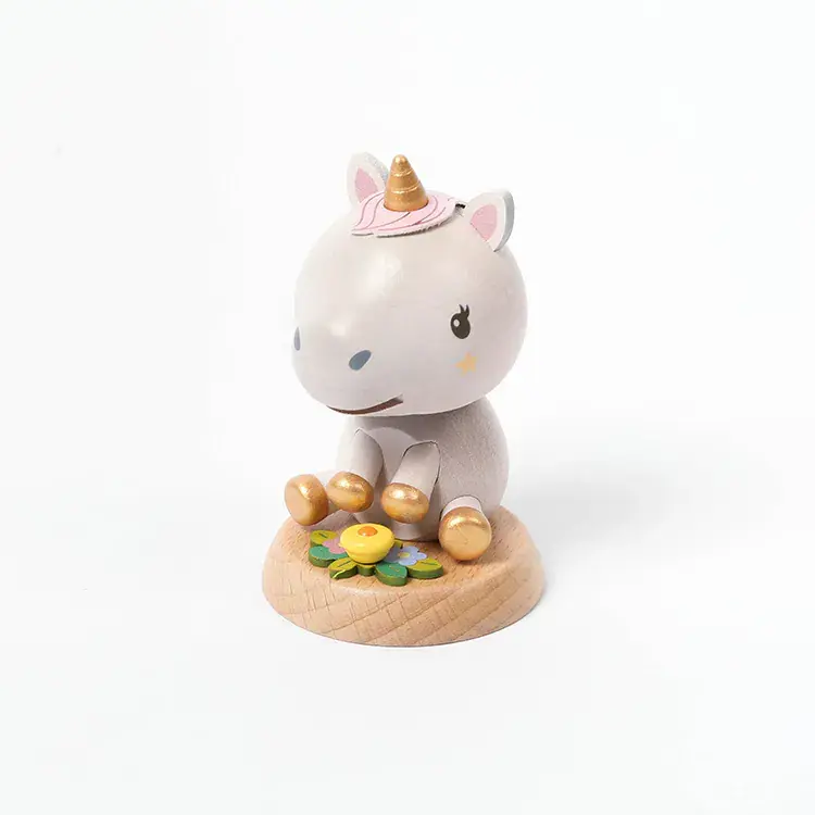 Figurine Licorne bobblehead à tête oscillante