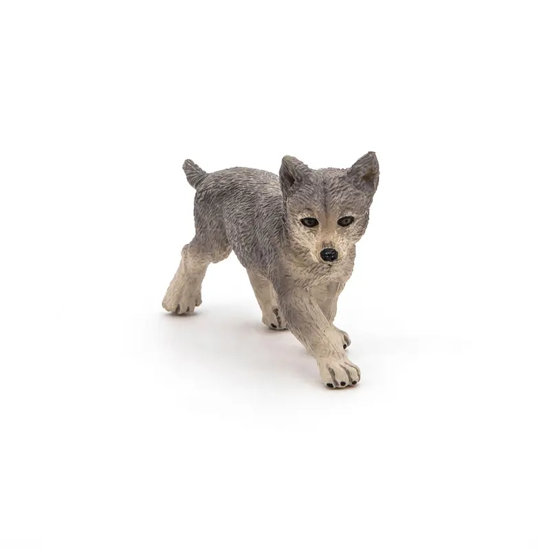 Figurine Louveteau gris