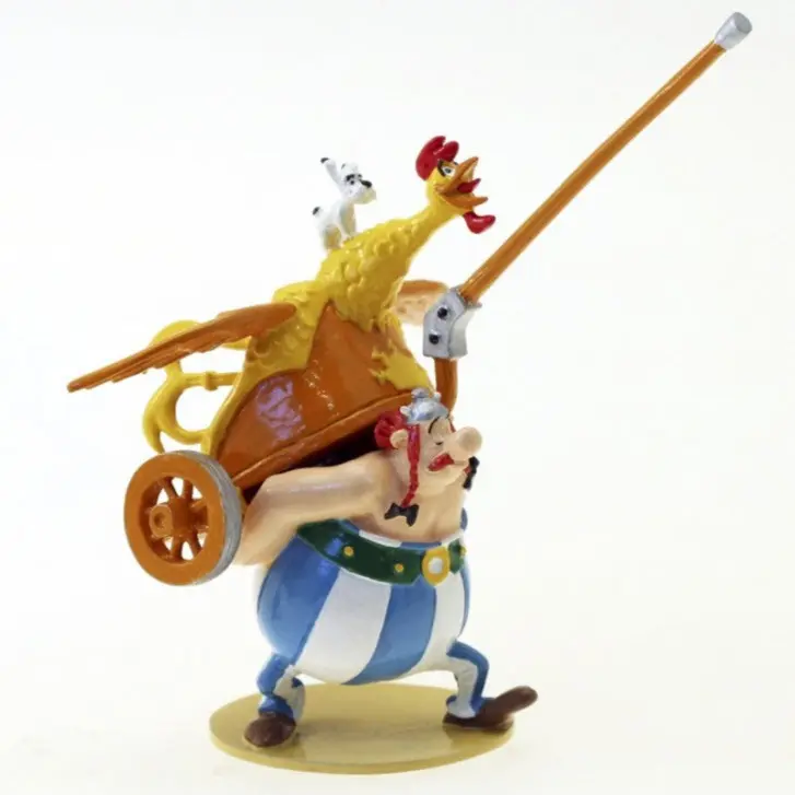 Figurine Pixi métal Astérix - Obélix "Il n'y a pas que les menhirs..."