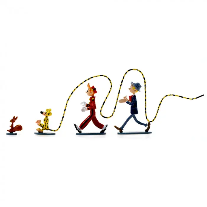 Figurine Pixi métal - Spirou, Fantasio, Marsupilami et Spip