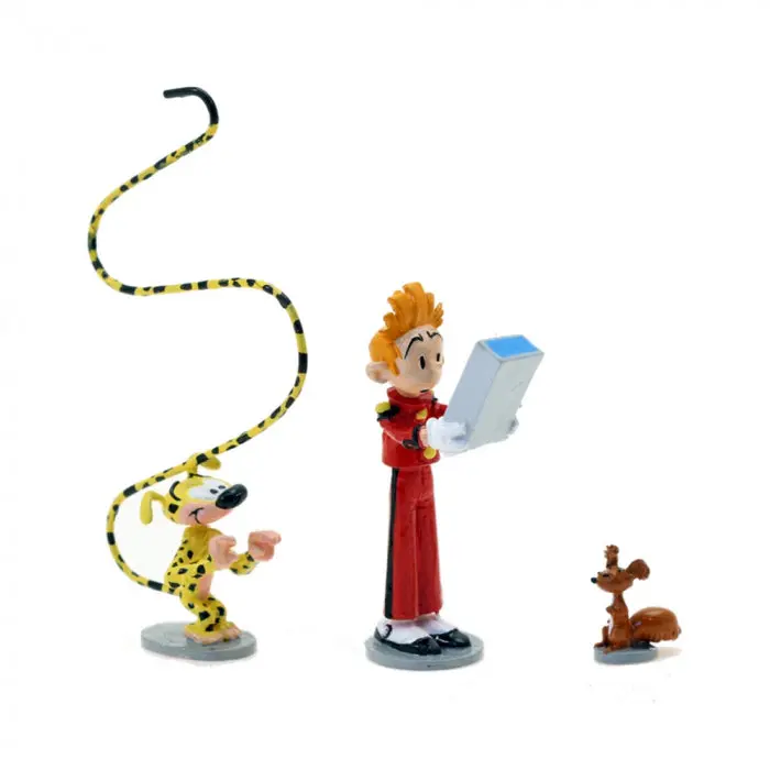 Figurine Pixi métal - Spirou, Marsupilami, Spip & mini Fantasio