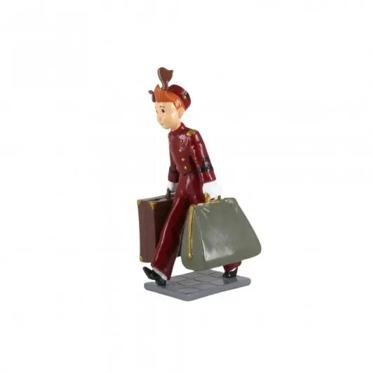 Figurine Pixi Origines métal - Spirou marchant valise