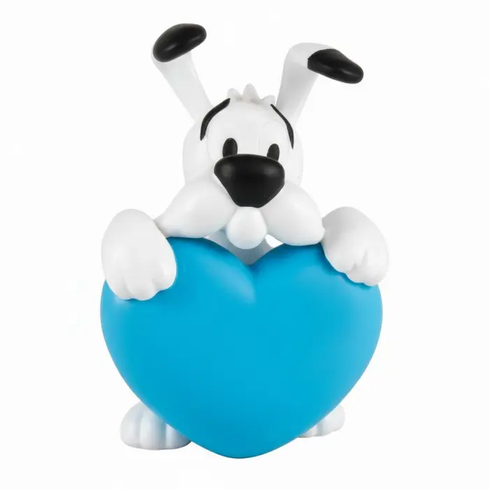 Figurine PVC - Idéfix cœur bleu