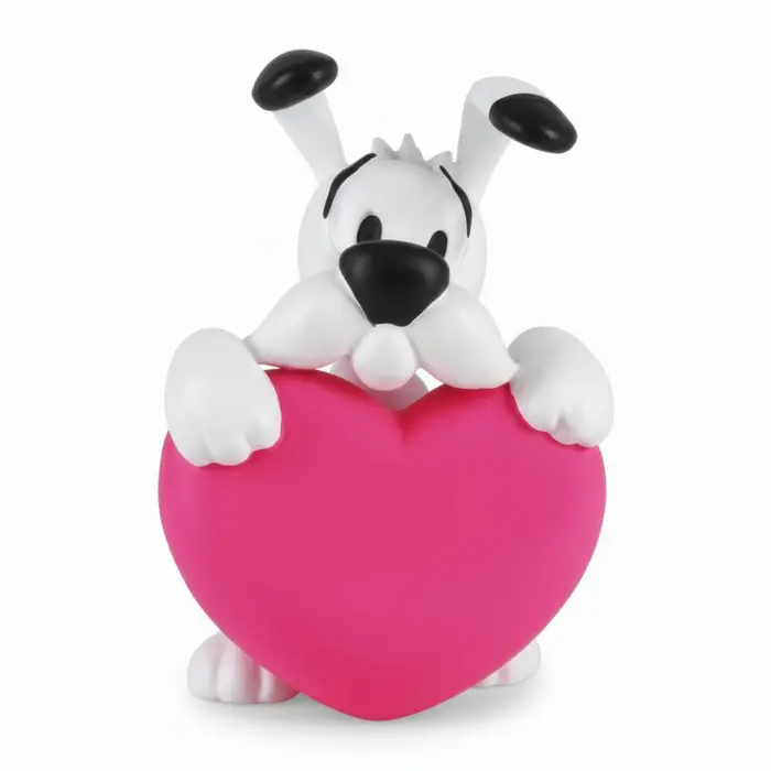Figurine PVC - Idéfix cœur rose