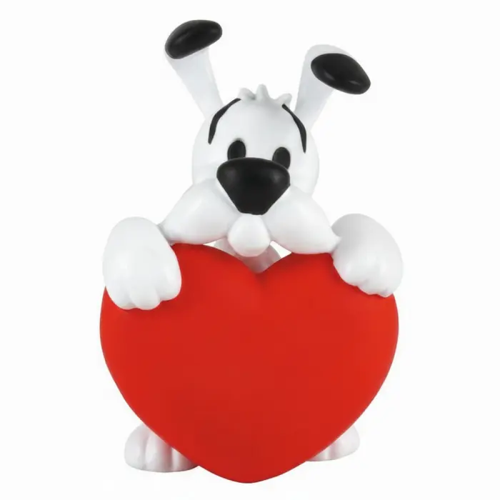 Figurine PVC - Idéfix cœur rouge