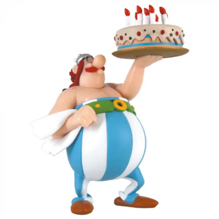 Figurine PVC - Obélix Gâteau d'anniversaire
