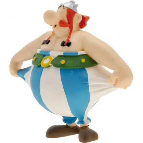 Figurine PVC Obélix tenant son pantalon - Astérix