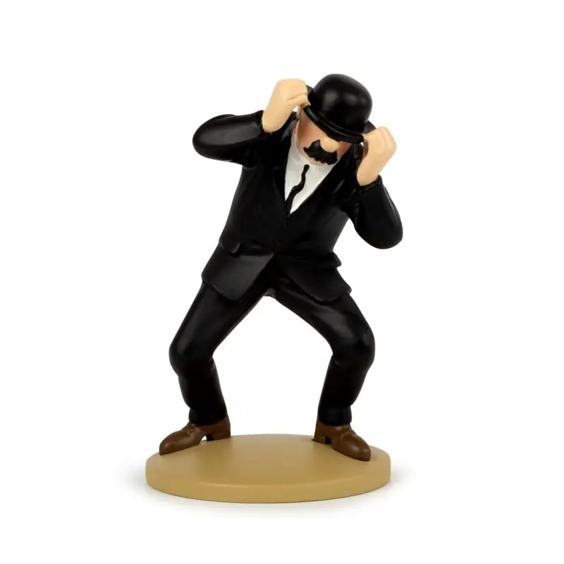 Figurine résine Tintin 12 cm - Dupont au chapeau