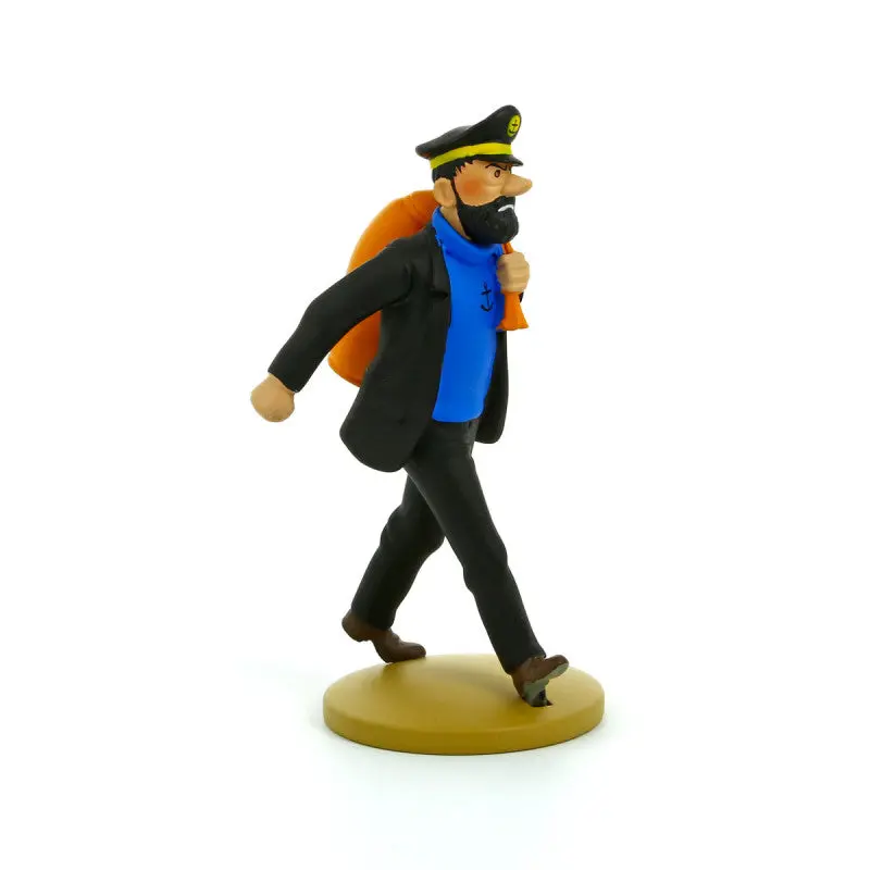 Figurine résine Tintin 12 cm  - Haddock en route