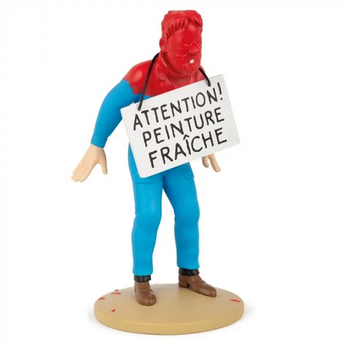 Figurine résine Tintin 12 cm - Haddock peinture fraîche